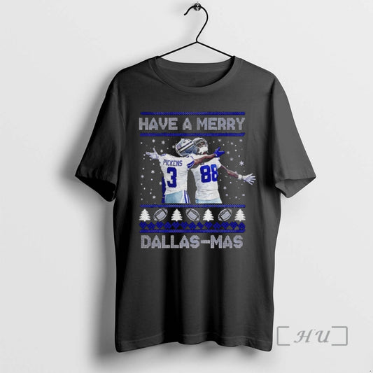 Officials George Pickens Ceedee Lamb Dallas Football Ugly Xmas Have A Merry Dallas Mas Premium - clothing by TeeHivey.com