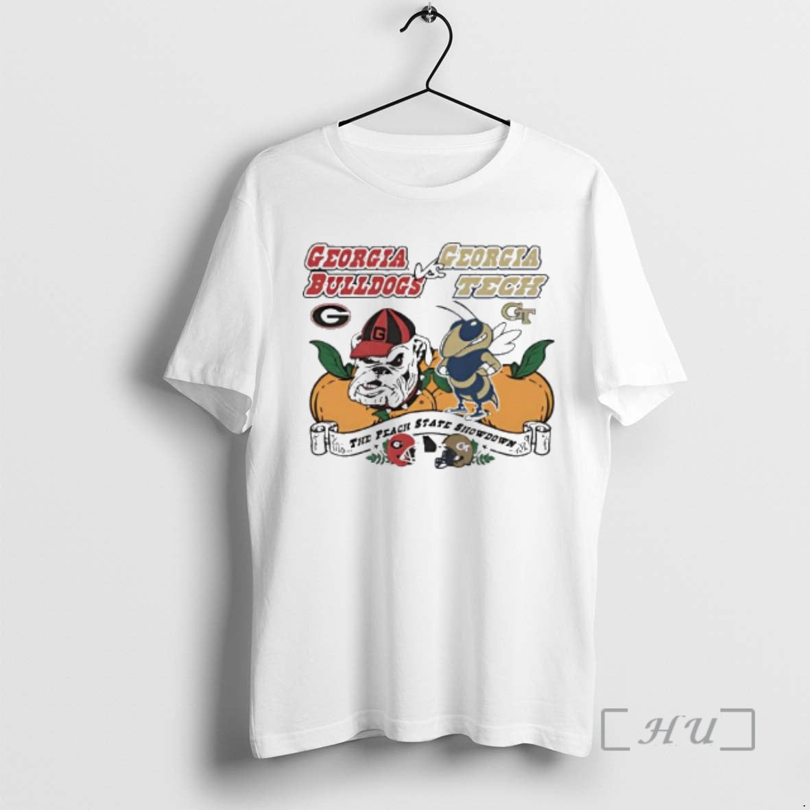 Officials Georgia Tech Yellow Jackets Showdown Versus Georgia Bulldogs Mascots - clothing by TeeHivey.com