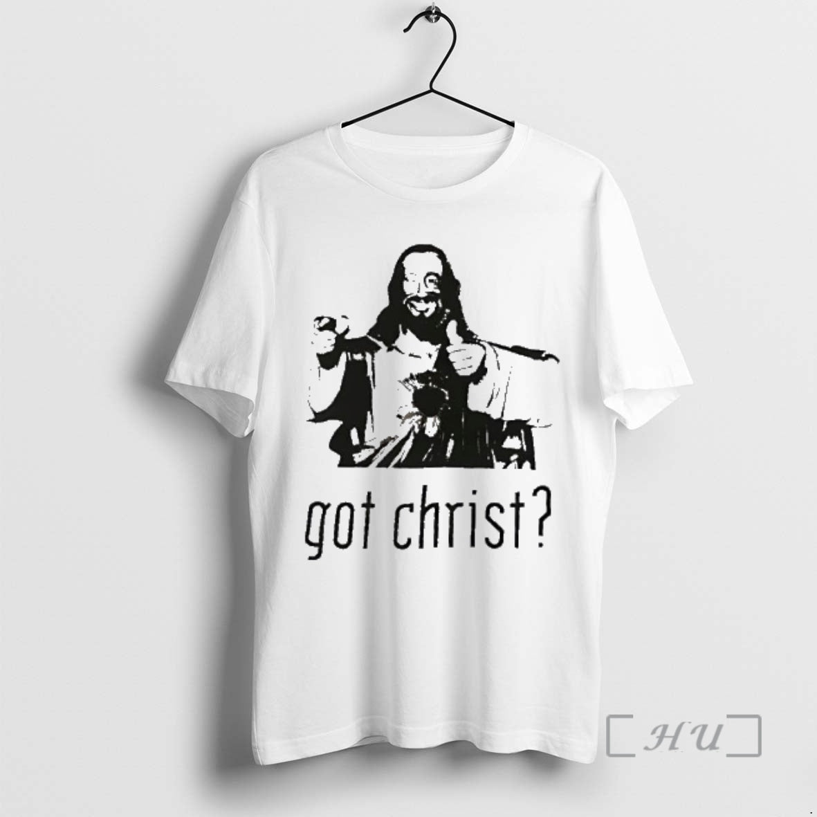 Officials Got Christ Winking Jesus Thumb Up Pointing Finger Graphic