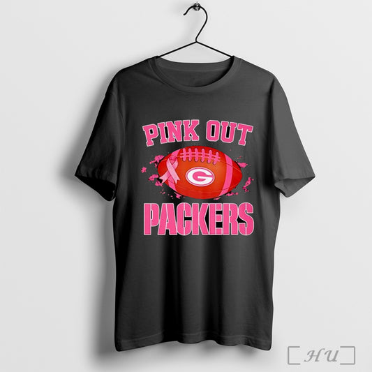 Officials Green Bay Packers Pink Out Ball T Shirt