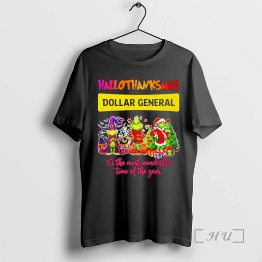 Officials Grinch Hallothanksmas Dollar General Its The Most Wonderful Time Of The Year Premium - clothing by TeeHivey.com