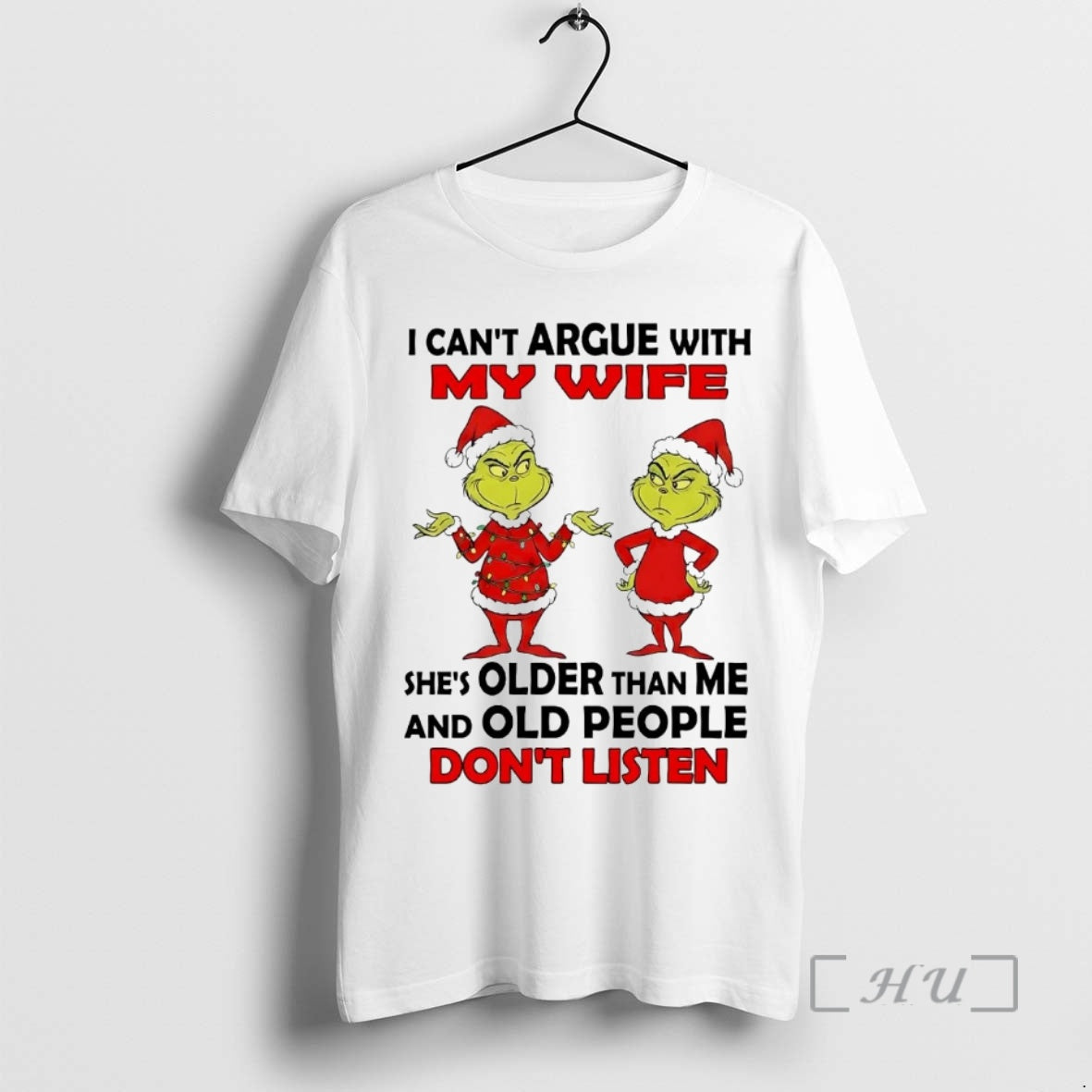 Officials Grinch I Cant Argue With My Wife Old People Dont Listen Christmas Premium - clothing by TeeHivey.com
