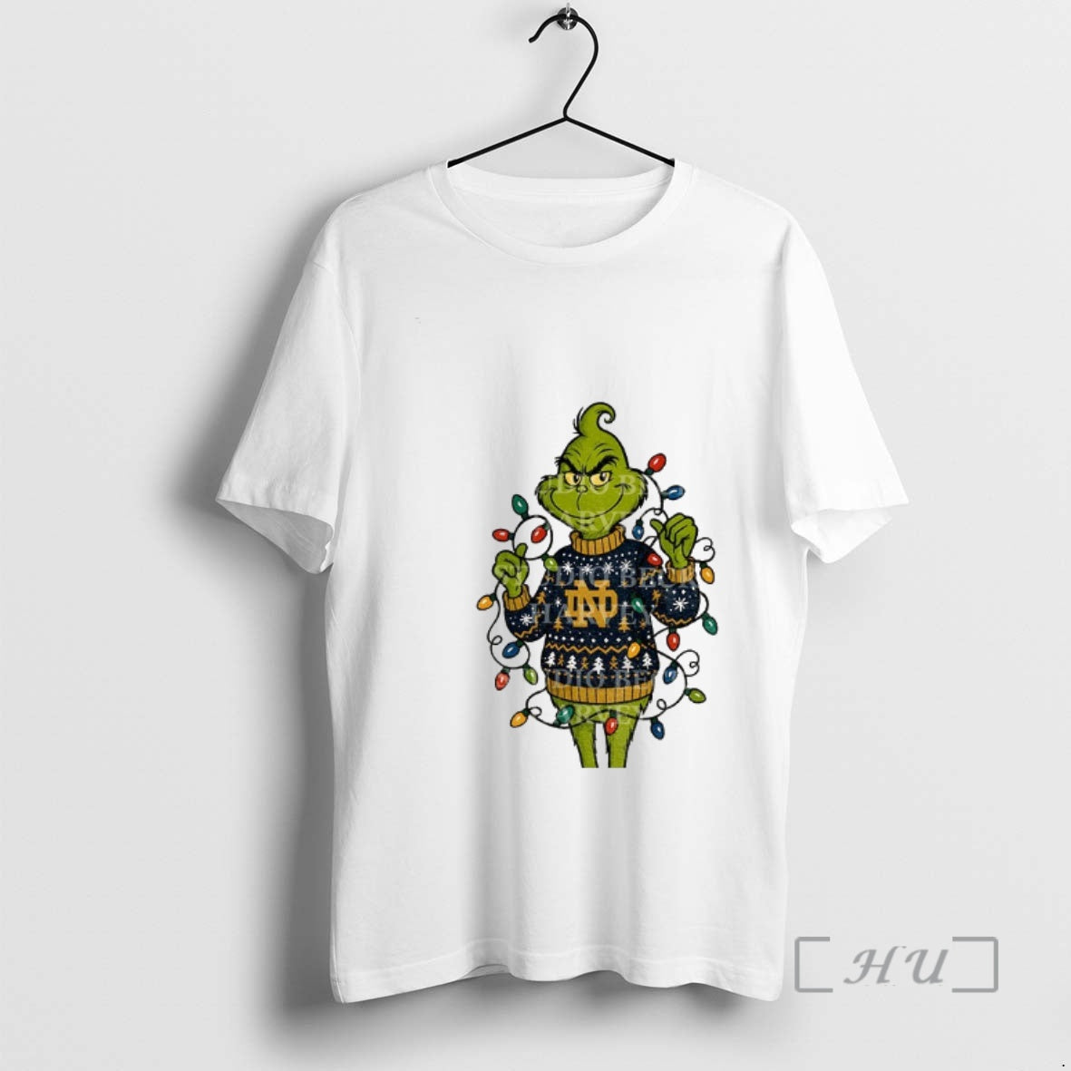 Officials Grinch Santa Notre Dame Fighting Irish Football Christmas 2025 - clothing by TeeHivey.com