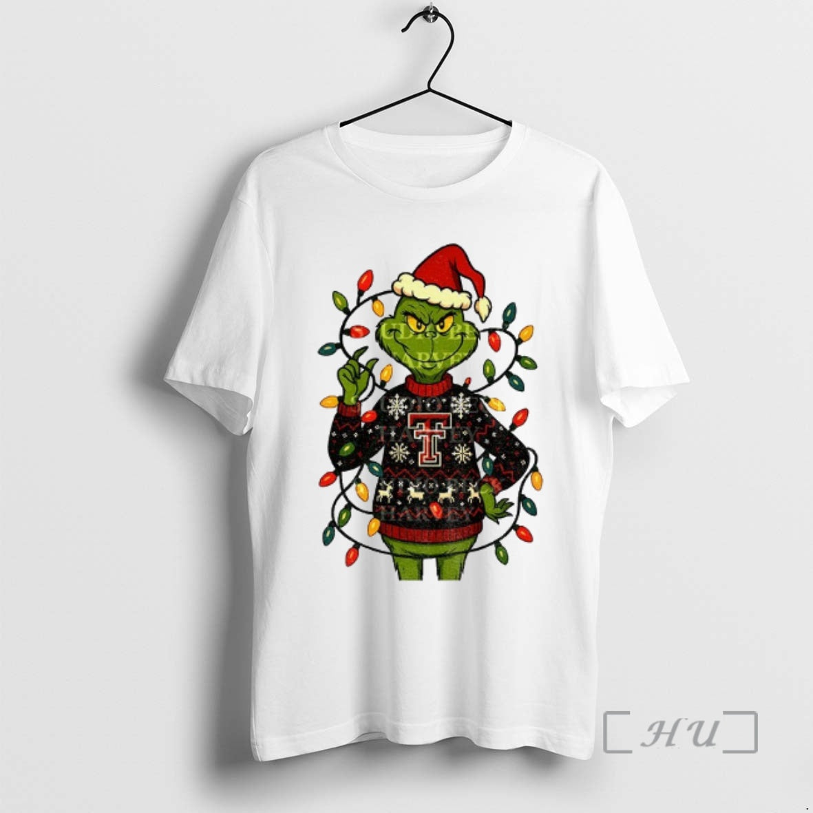 Officials Grinch Santa Hat Texas Tech Red Raiders Football Christmas 2025 Premium T Shirts Sweater - clothing by TeeHivey.com