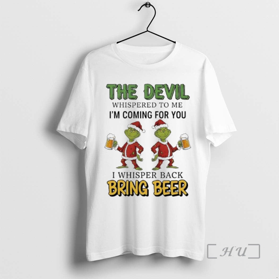 Officials Grinch Santa Suit The Devil Whispered To Me Im Coming For You I Whisper - clothing by TeeHivey.com