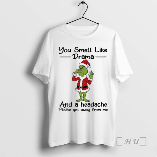 Officials Grinch You Smell Like And A Headache Please Get Away From Me Chirstmas 2025 - clothing by TeeHivey.com