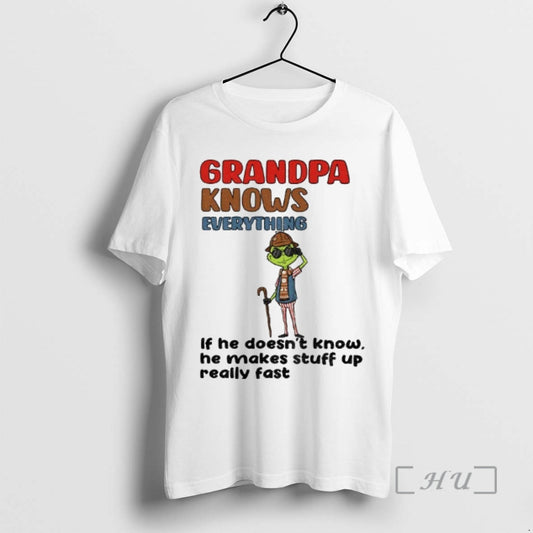 Officials Grinch Grandpa Knows Everything If He Doesnt Know He Makes Stuff Up Really Fast - clothing by TeeHivey.com