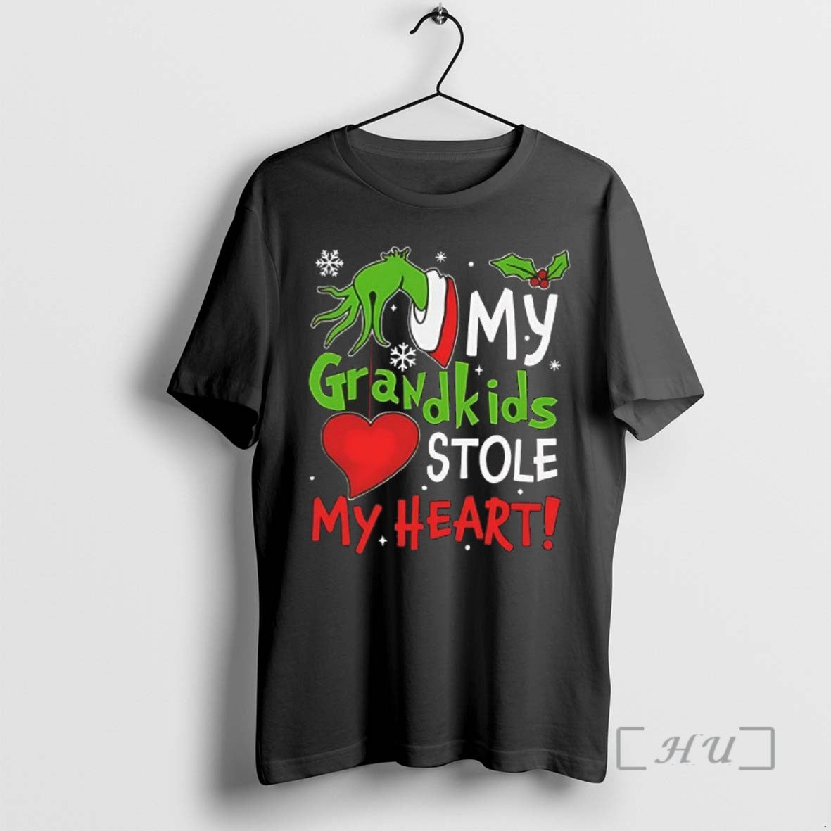 Officials Grinchmas My Grandkids Stole My Heart Merry Christmas - clothing by TeeHivey.com