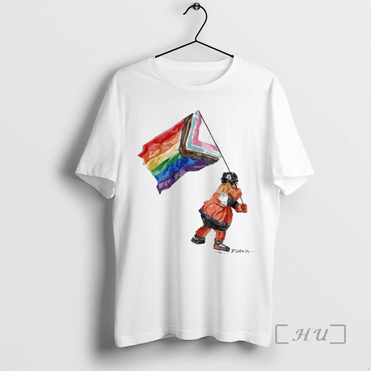 Officials Gritty Mascot Pride Flag - clothing by TeeHivey.com