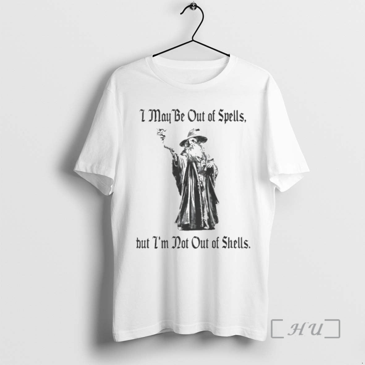 Officials Gun Wizard I May Be Out Of Spells But Im Not Out Of Shells - clothing by TeeHivey.com
