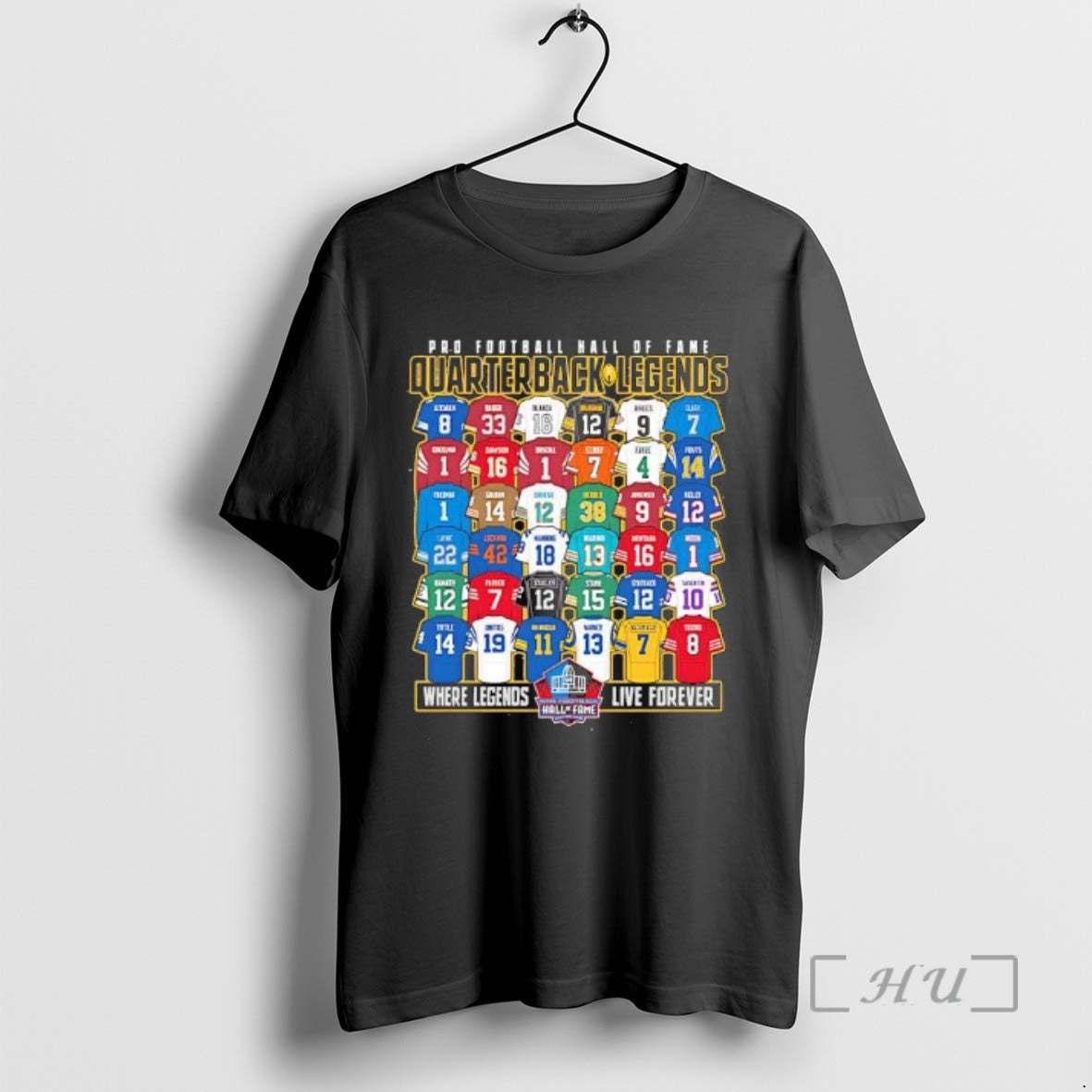 Officials Hall Of Fame Class Of 2026 Quarterback Legends Logo - clothing by TeeHivey.com