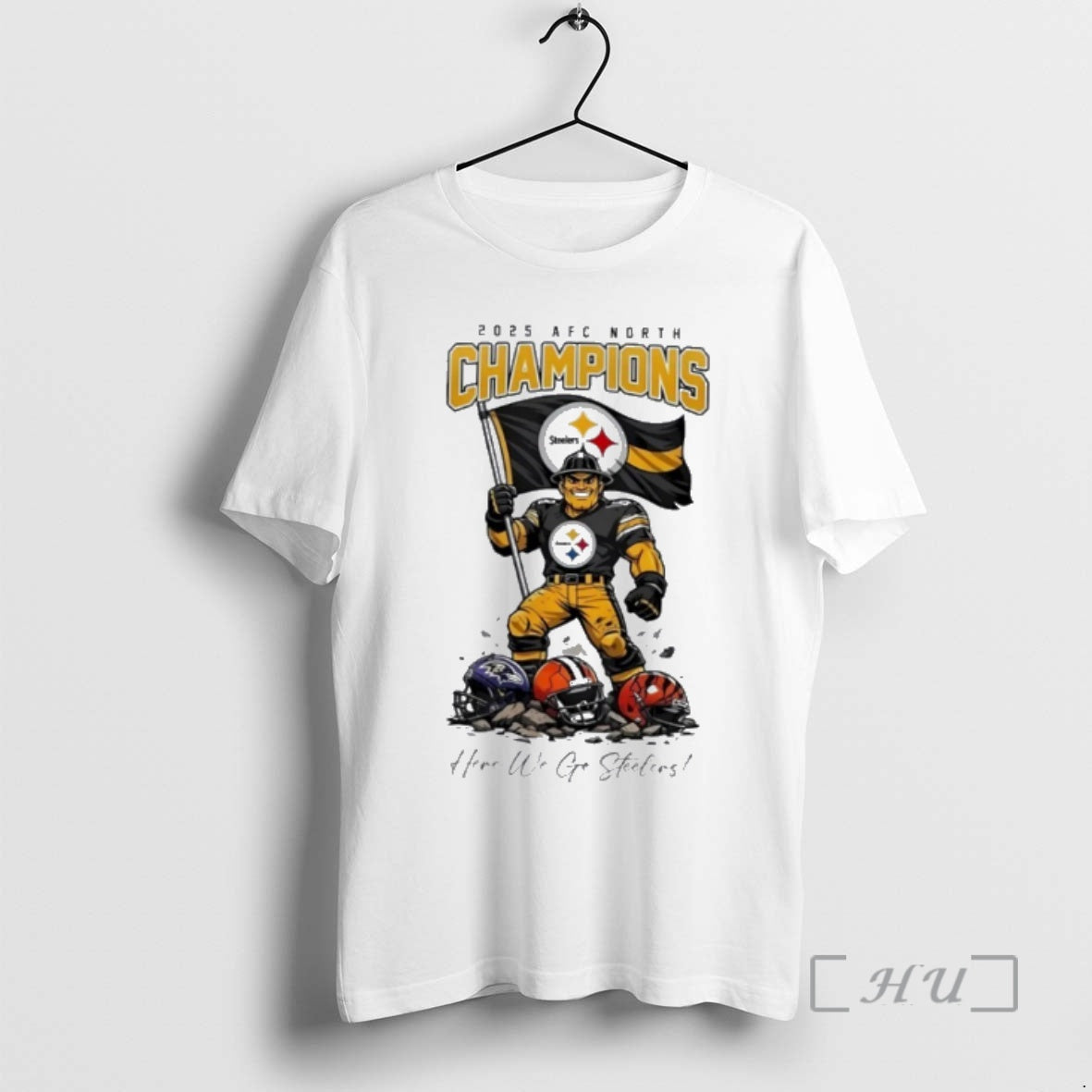 Officials Here We Go Steelers 2025 Afc North Champions - clothing by TeeHivey.com