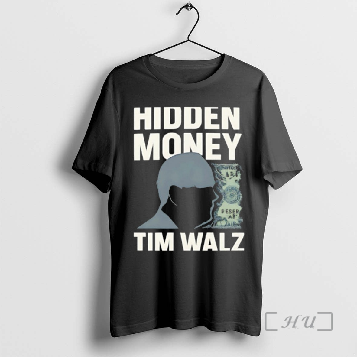 Officials Hidden Money Tim Walz Graphic - clothing by TeeHivey.com