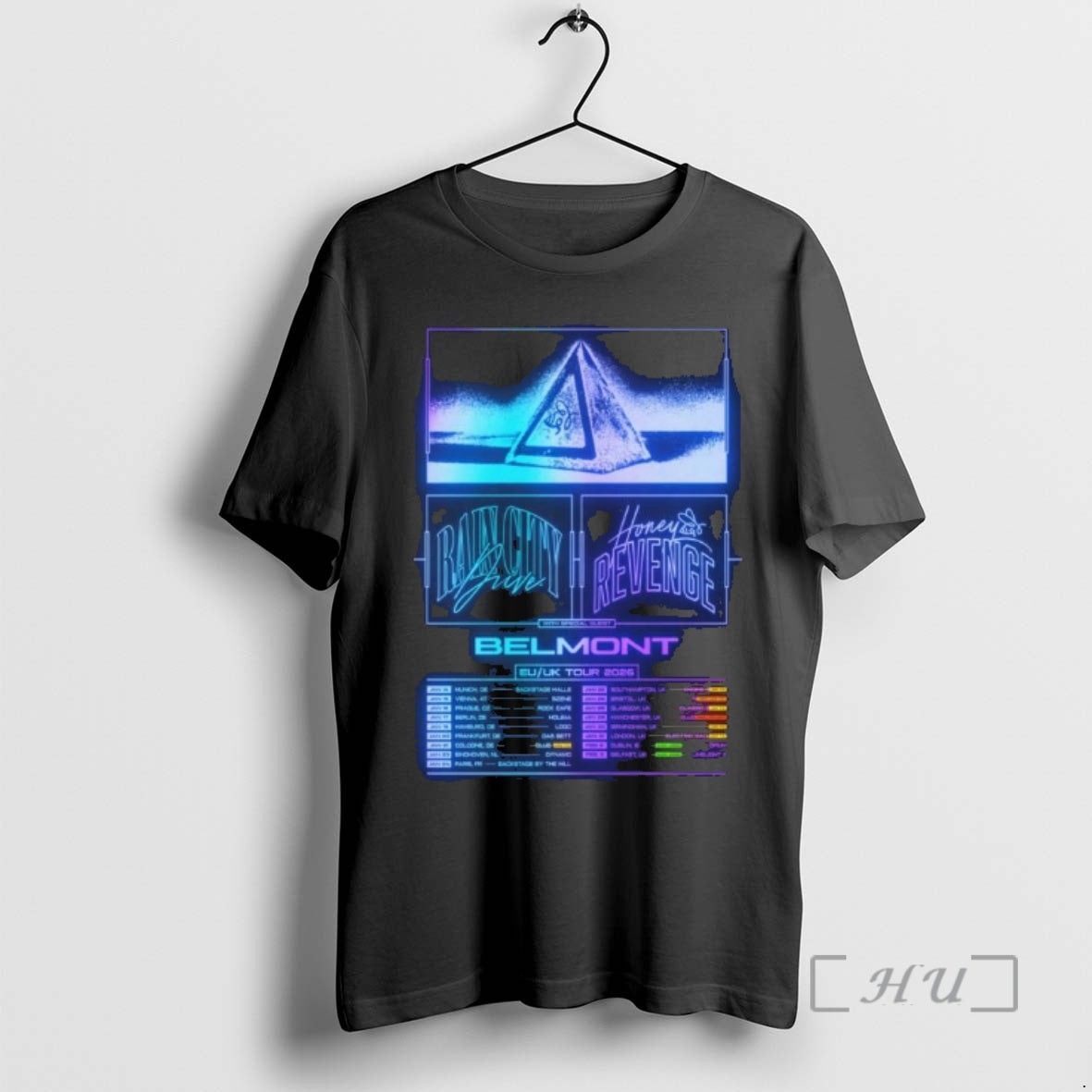 Officials Honey Revenge And Rain City Drive Eu Uk Tour 2026 Premium T Shirts Sweater - clothing by TeeHivey.com