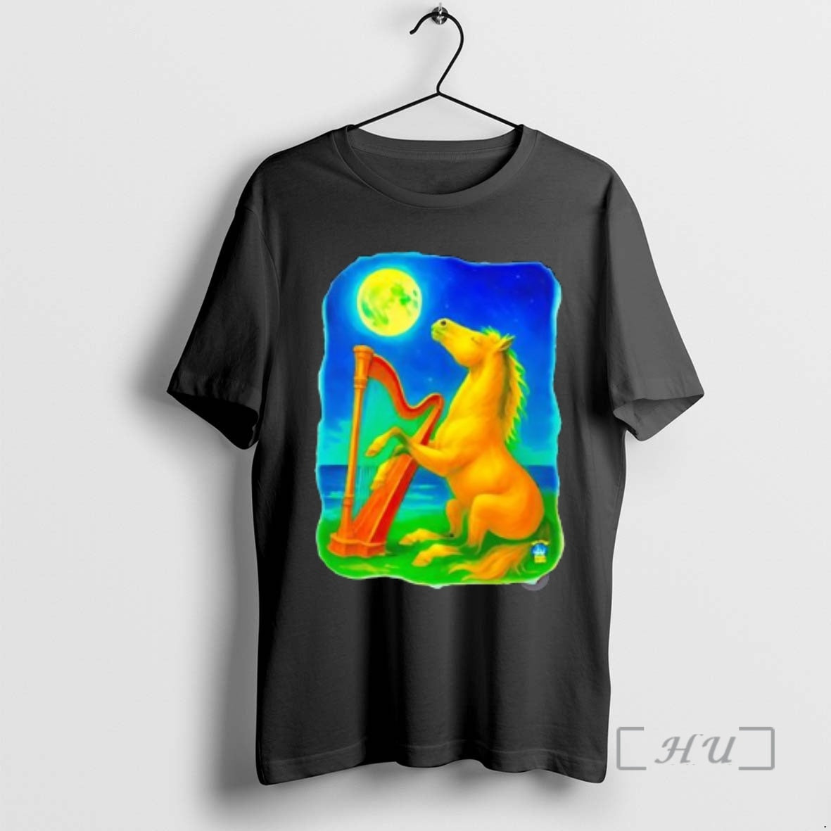 Officials Horse Lovers Musical Moon Harp Art - clothing by TeeHivey.com