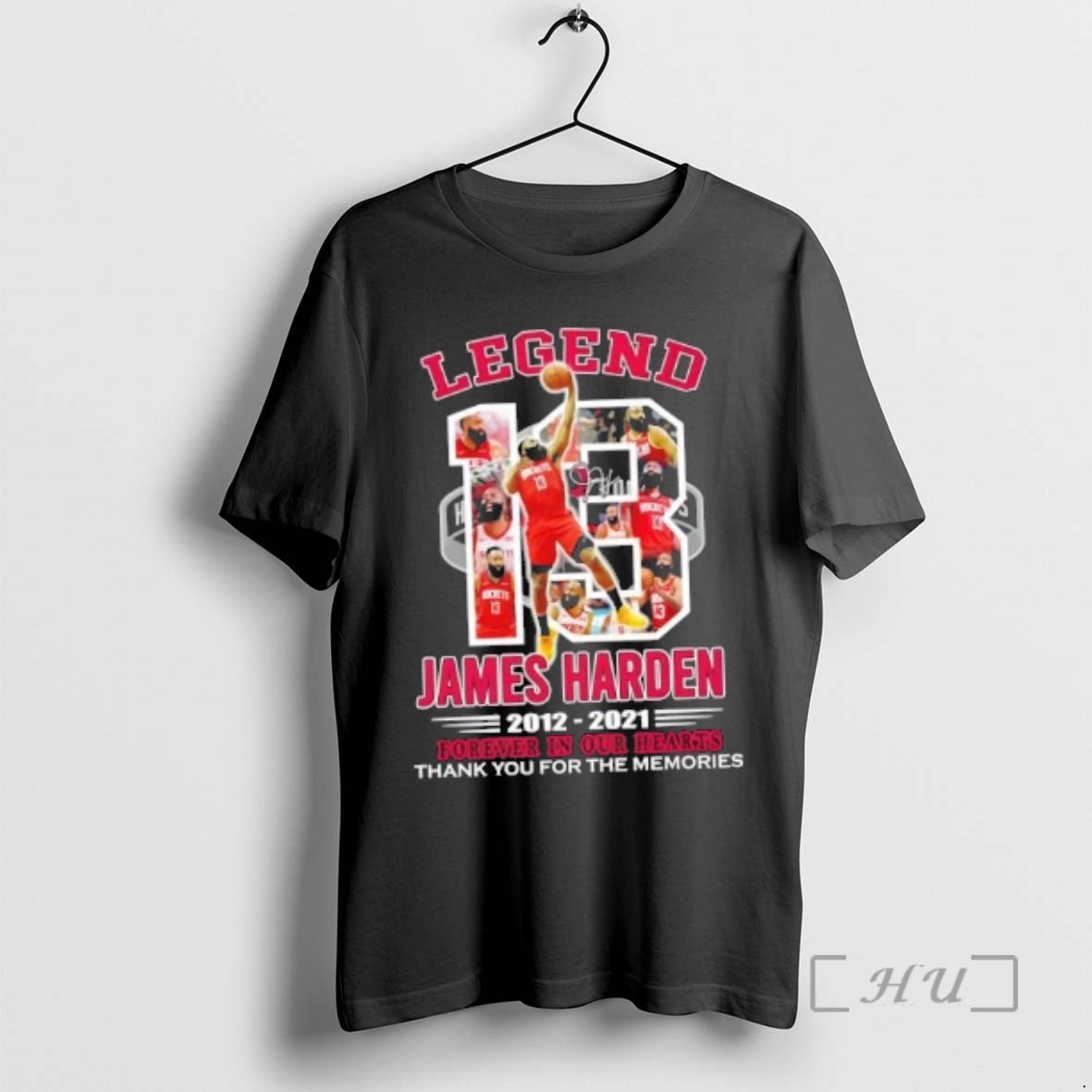 Officials Houston Rockets Legend James Harden 2012 2021 Forever In Our Hearts Signature Premium - clothing by TeeHivey.com