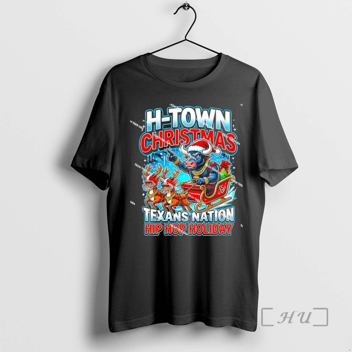 Officials Houston Texas Football H Town Christmas Texans Nation Hip Hop Holiday Premium T Shirts - clothing by TeeHivey.com