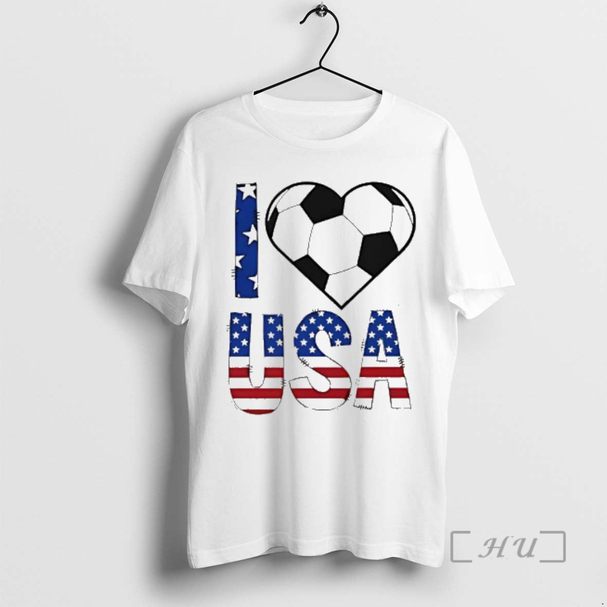 Officials I Love Usa Soccer Usa Flag - clothing by TeeHivey.com