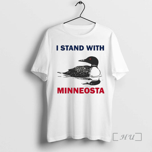 I Stand With Minnesota Common Loon - clothing by TeeHivey.com