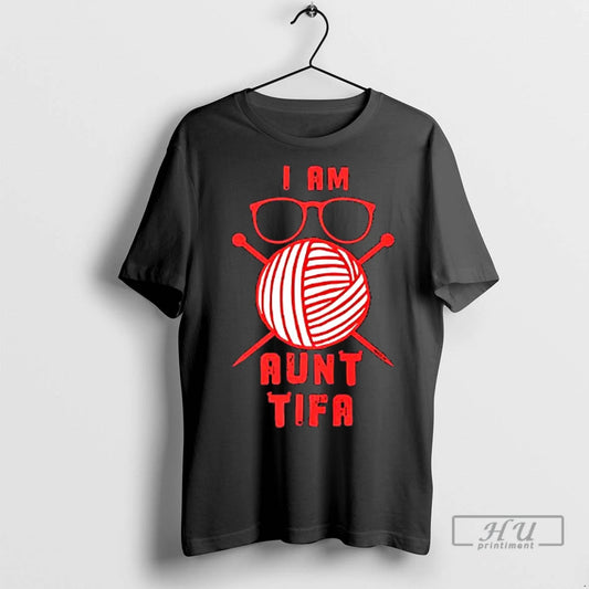 Officials I Am Aunt Tifa Roll Of Wool T Shirt