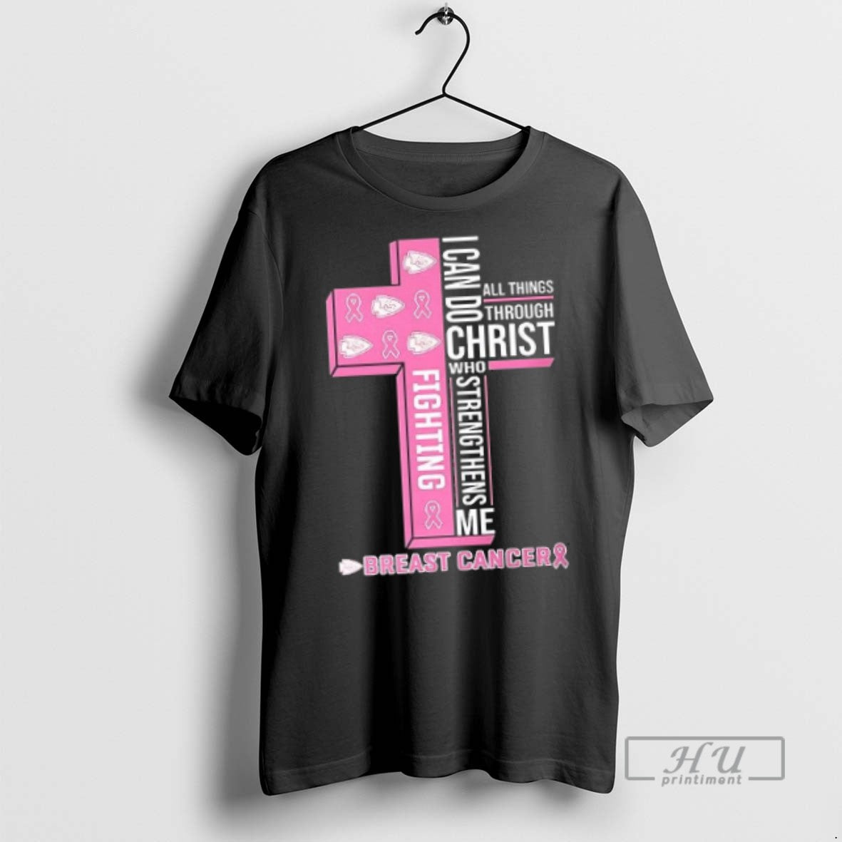 Officials I Can Do All Things Through Christ Who Strengthens Me Breast Cancer - clothing by TeeHivey.com
