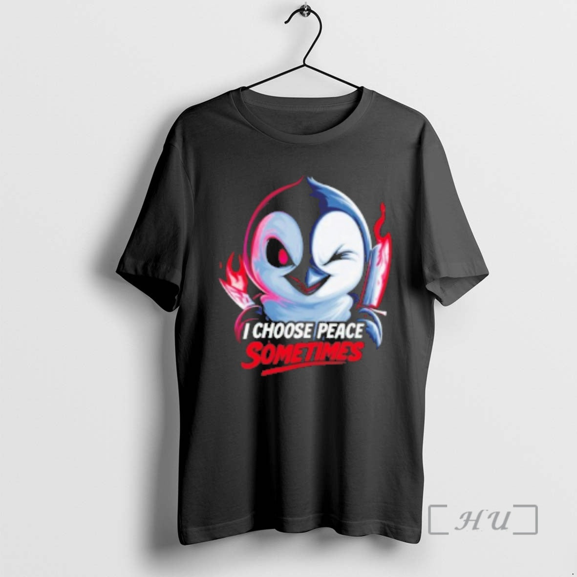 Officials I Choose Peace Sometimes Penguin - clothing by TeeHivey.com