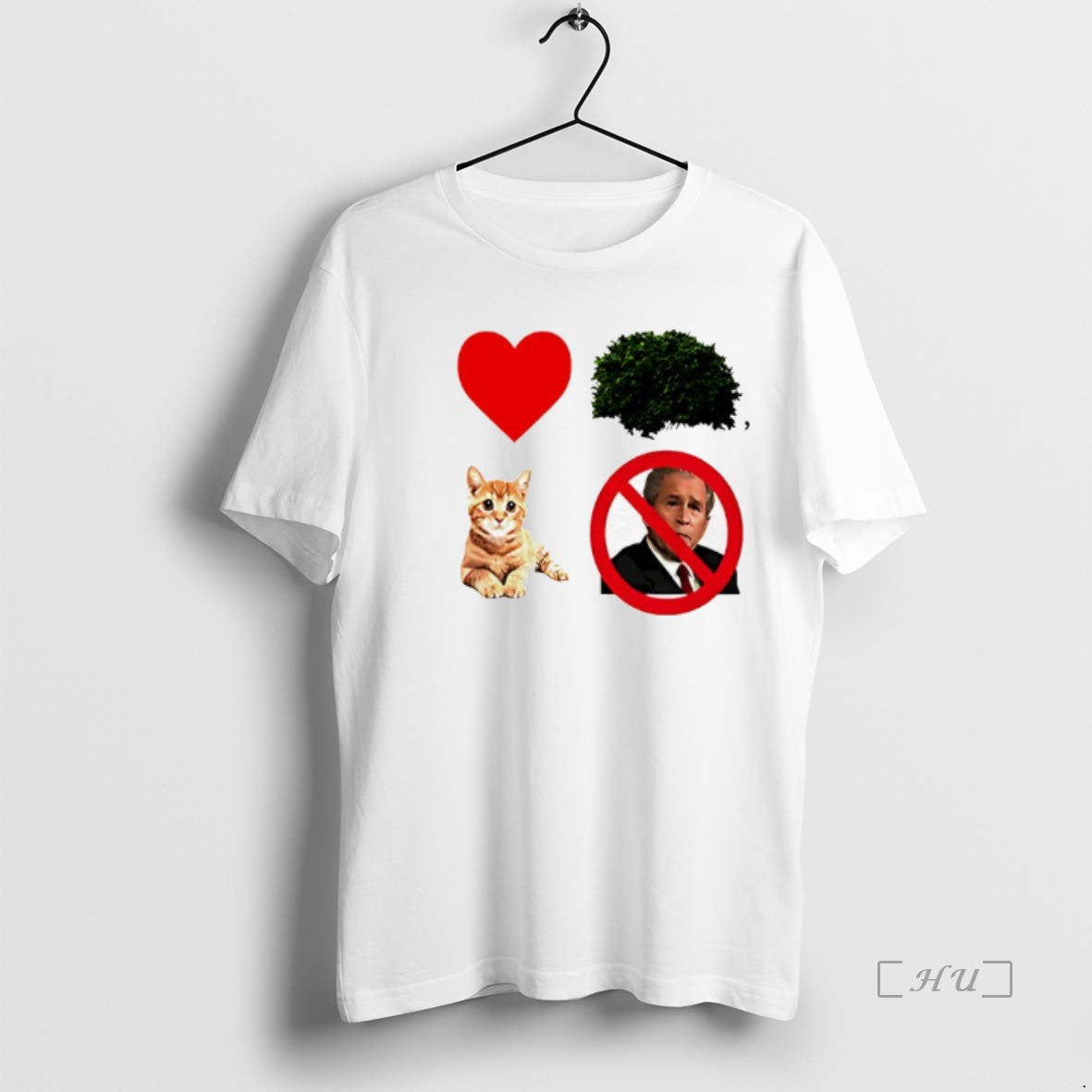 Officials I Heart Cat Not George W Bush - clothing by TeeHivey.com