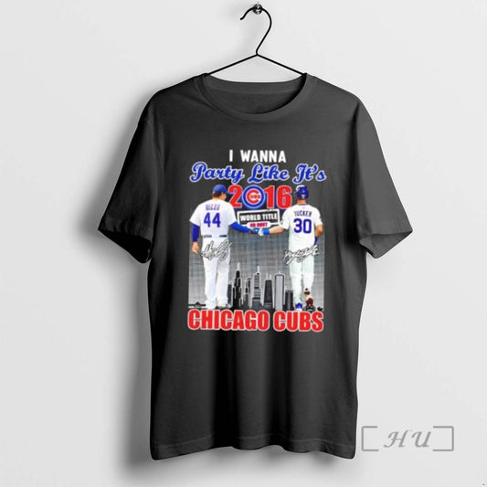 Officials I Wanna Party Like Its 2016 Chicago Cubs Rizzo X Tucker Skyline - clothing by TeeHivey.com