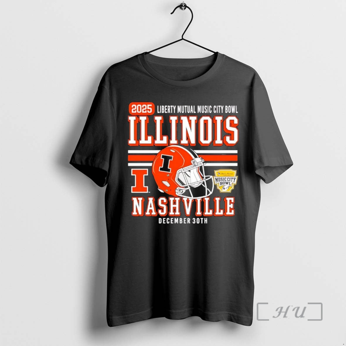 Officials Illinois Fighting Illini 2025 Liberty Mutual Music City Bowl Nashville Premium T Shirts Sweater