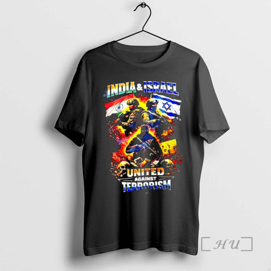 Officials India Israel United Against Terrorism Graphic