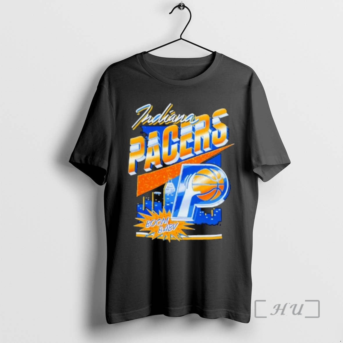 Officials Indiana Pacers Basketball Boom Baby City Skyline Graphic