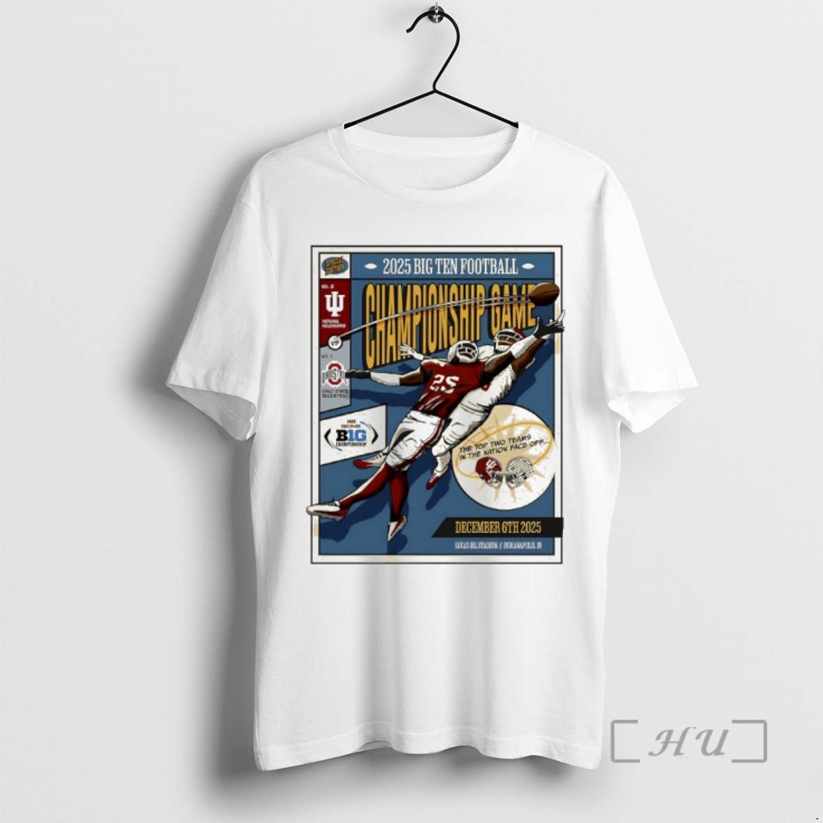 Officials Indiana Football 2025 Big Ten Football Championship Game Vintage - clothing by TeeHivey.com