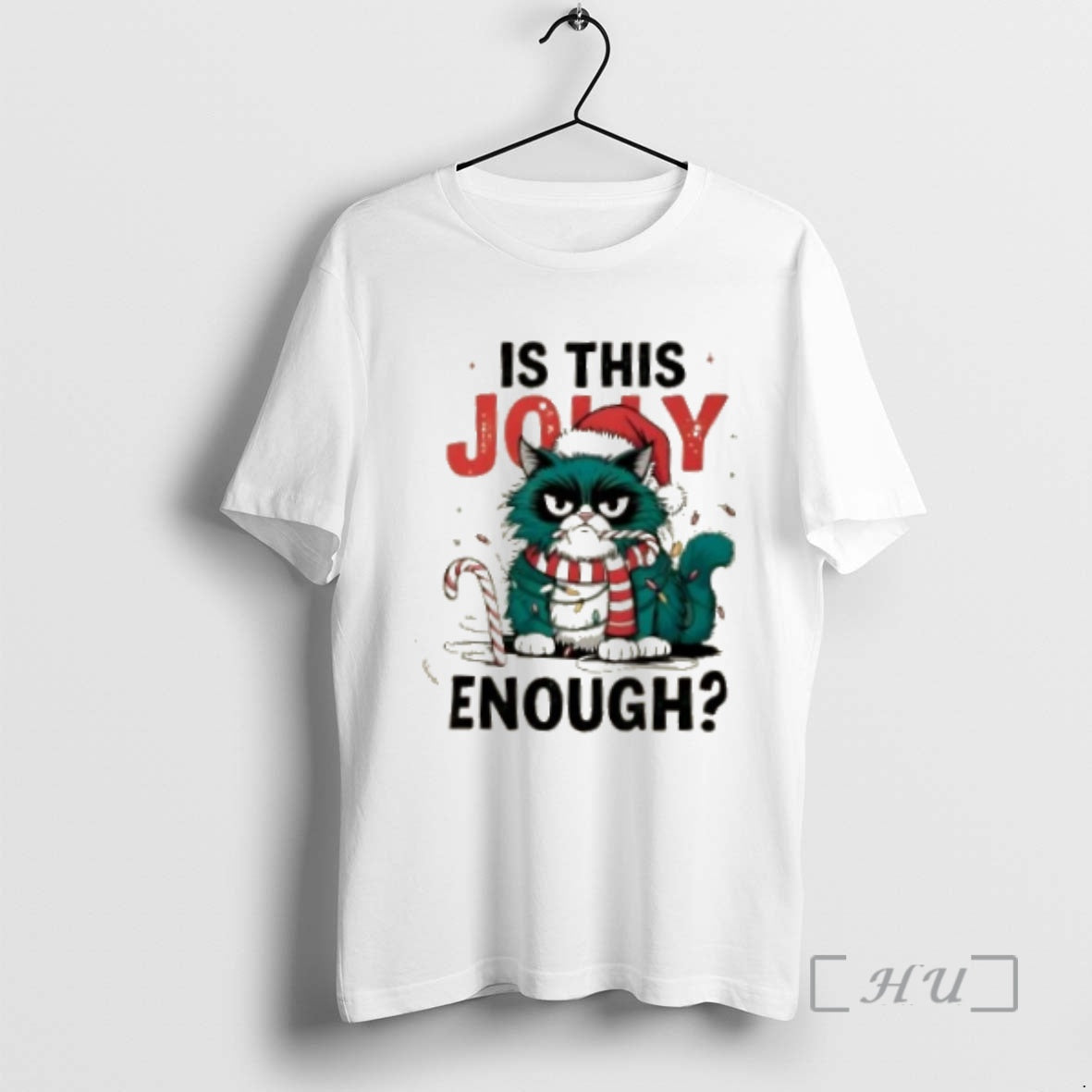 Officials Is This Jolly Enough Grumpy Cat Christmas Lights - clothing by TeeHivey.com