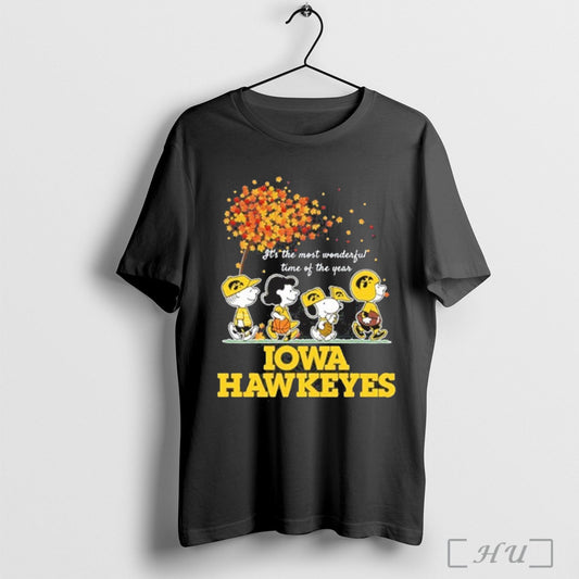 Officials Its The Most Wonderful Time Of The Year Iowa Hawkeyes Peanuts T Shirt