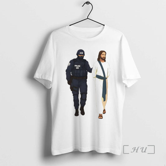 Officials Jesus Arrest Parody Abolish Ice Progressive Political Protest - clothing by TeeHivey.com