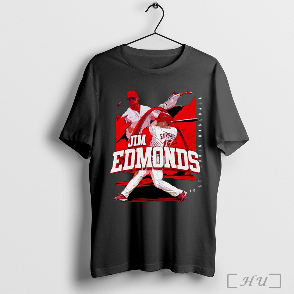 Officials Jim Edmonds St Louis Player Name Graphic T Shirt