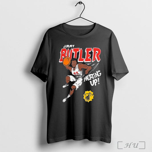 Officials Jimmy Butler Iii Miami Heat Heating Up Comic Book Player T Shirt