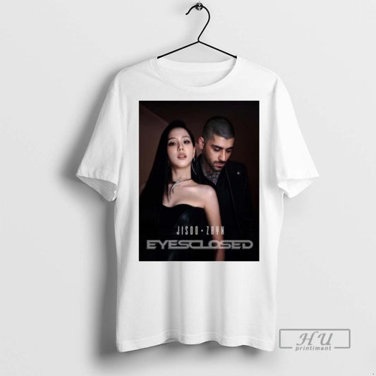 Officials Jisoo And Zayn Eyes Closed Single Out On October 10 2025 T Shirts - clothing by TeeHivey.com