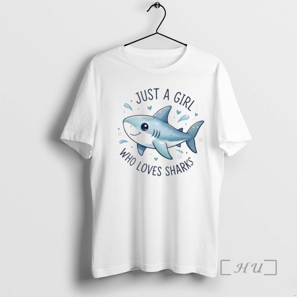 Officials Just A Girl Who Loves Sharks Cute - clothing by TeeHivey.com