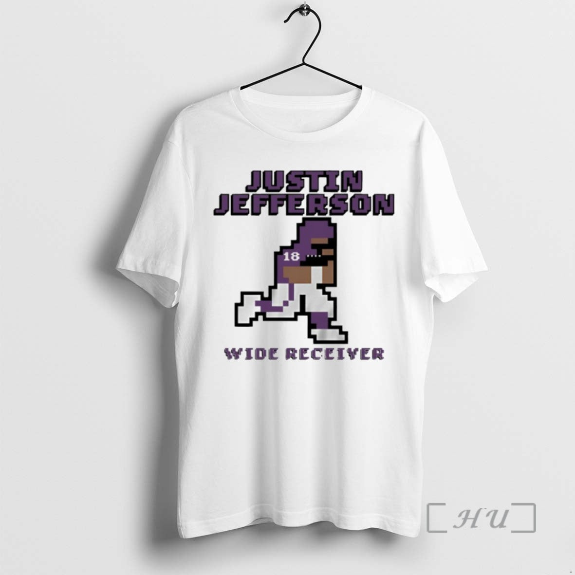 Officials Justin Jefferson Wide Receiver Minnesota Vikings Football Pixel - clothing by TeeHivey.com