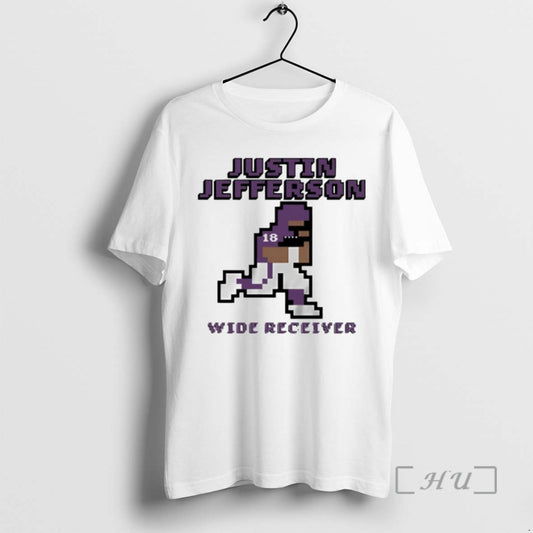 Officials Justin Jefferson Wide Receiver Minnesota Vikings Football Pixel - clothing by TeeHivey.com