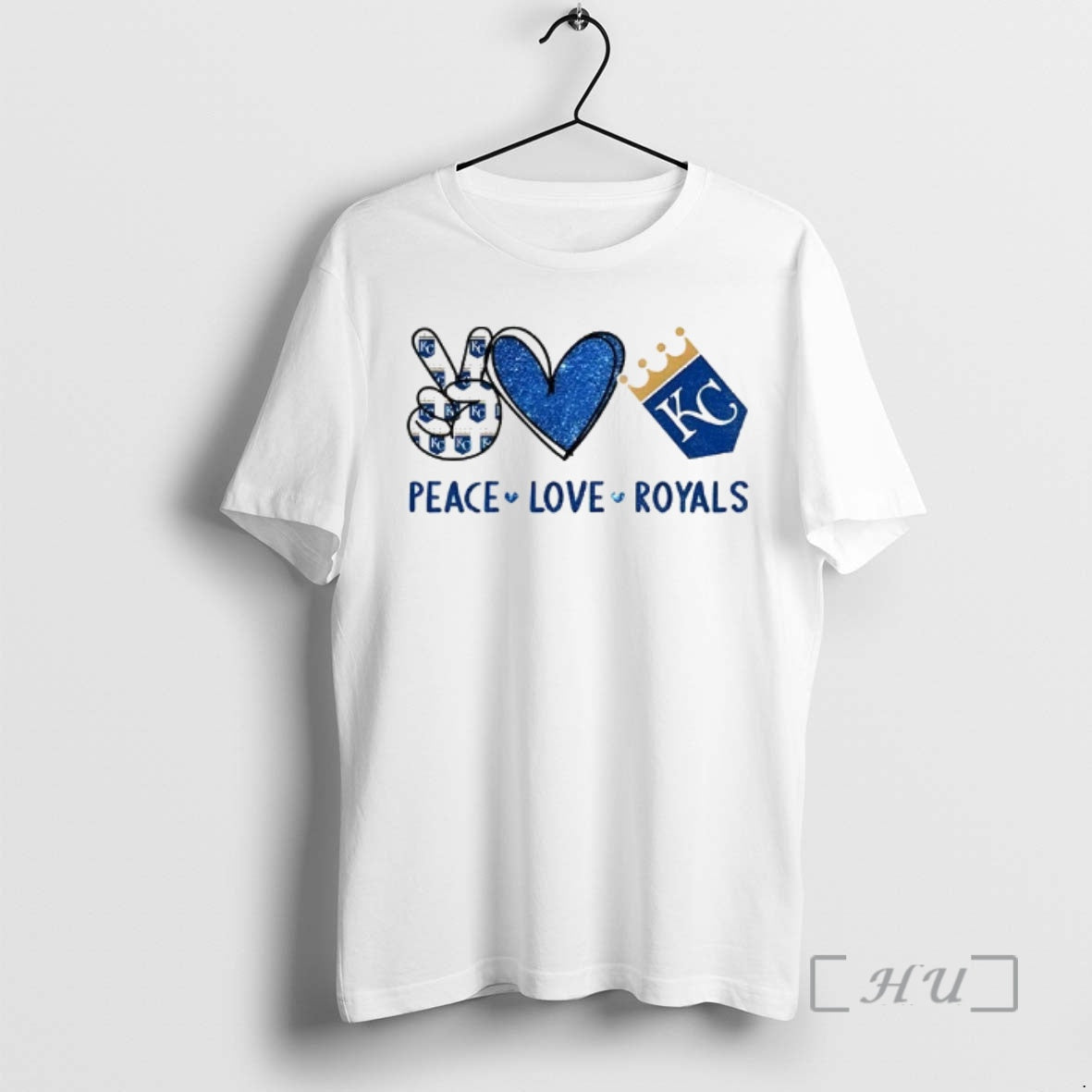 Officials Kansas City Royals Baseball Peace Love Royals Logo