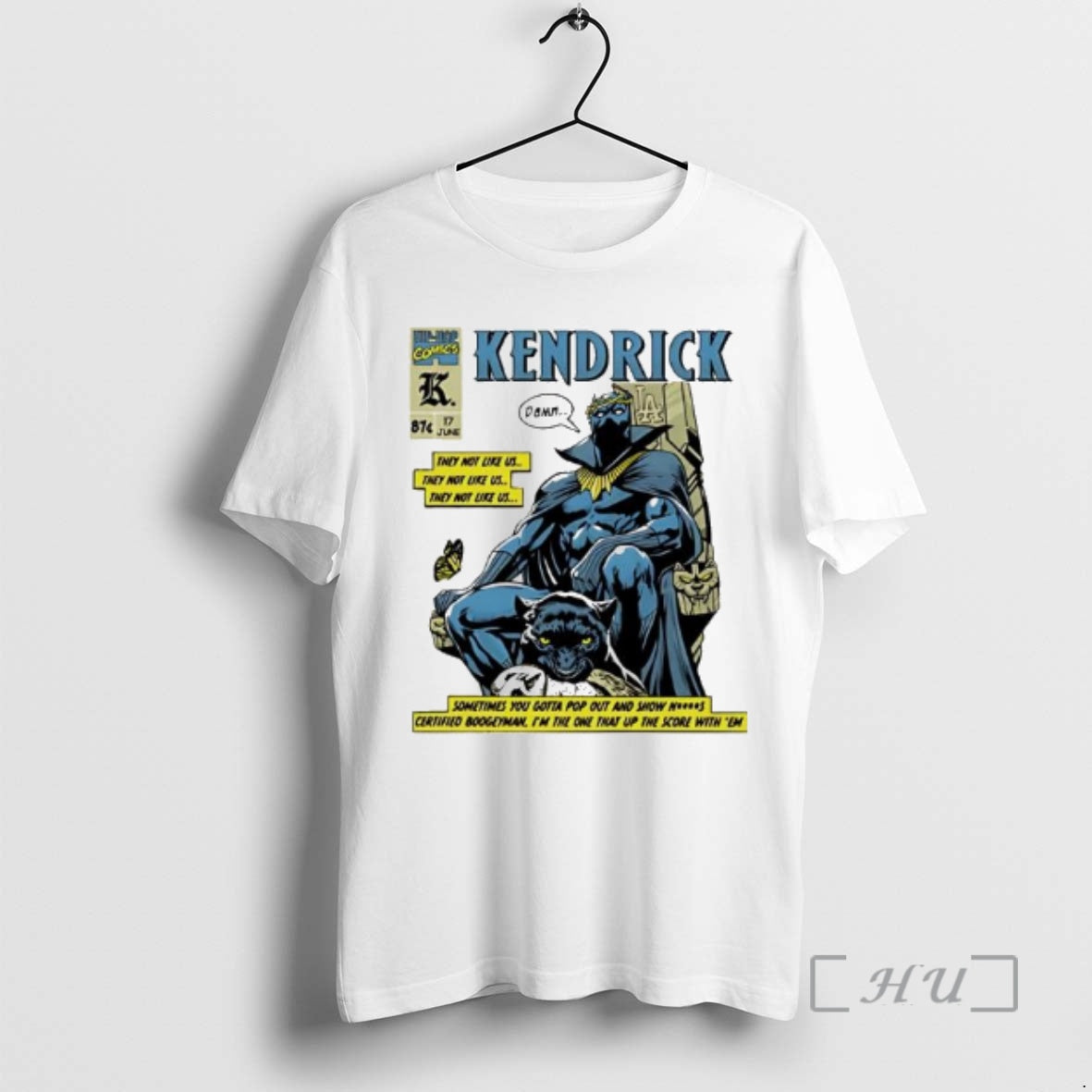 Officials Kendrick Lamar Black Panther They Not Like Us Graphic - clothing by TeeHivey.com