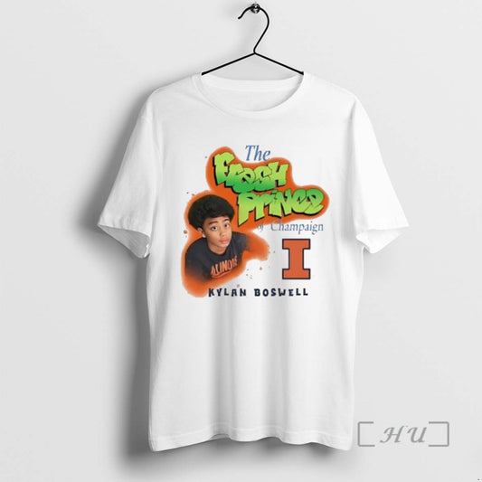 Officials Kylan Boswell The Fresh Prince Of Champaign Illinois Fighting Illini Premium T Shirts Sweater