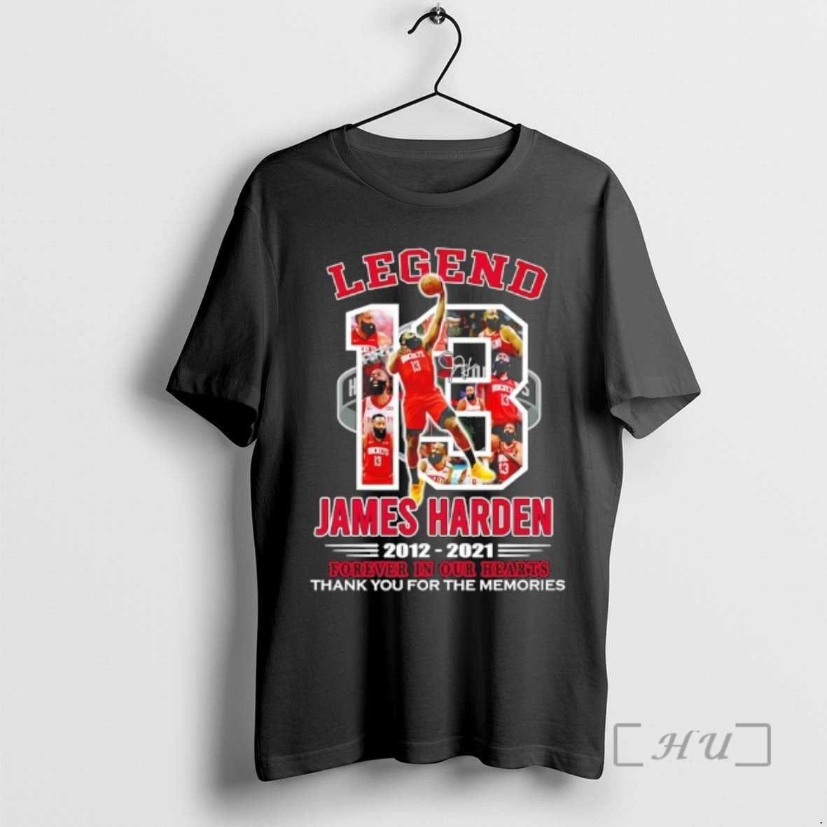 Officials Legend Houston Rockets James Harden 2012 2021 Forever In Our Hearts Signature Premium - clothing by TeeHivey.com
