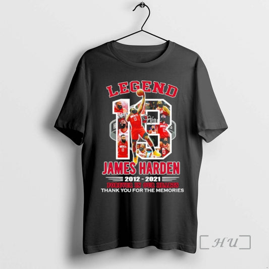 Officials Legend Houston Rockets James Harden 2012 2021 Forever In Our Hearts Signature Premium - clothing by TeeHivey.com