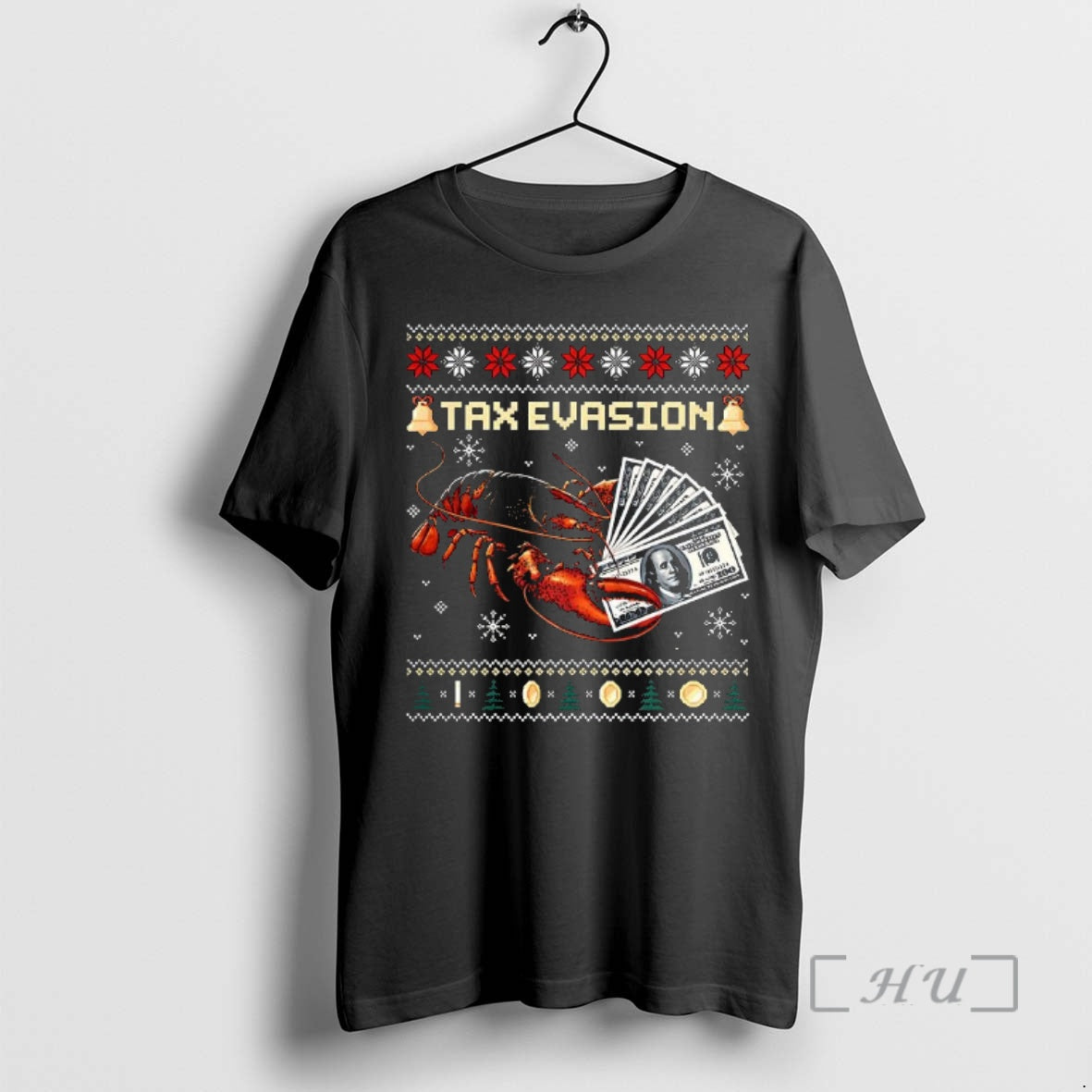 Officials Lobster Tax Evasion Meme Ugly Christmas - clothing by TeeHivey.com