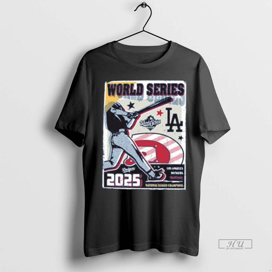 Officials Los Angeles Dodgers Mlb 2025 Nlcs World Series National League Champions Participant T Shirts