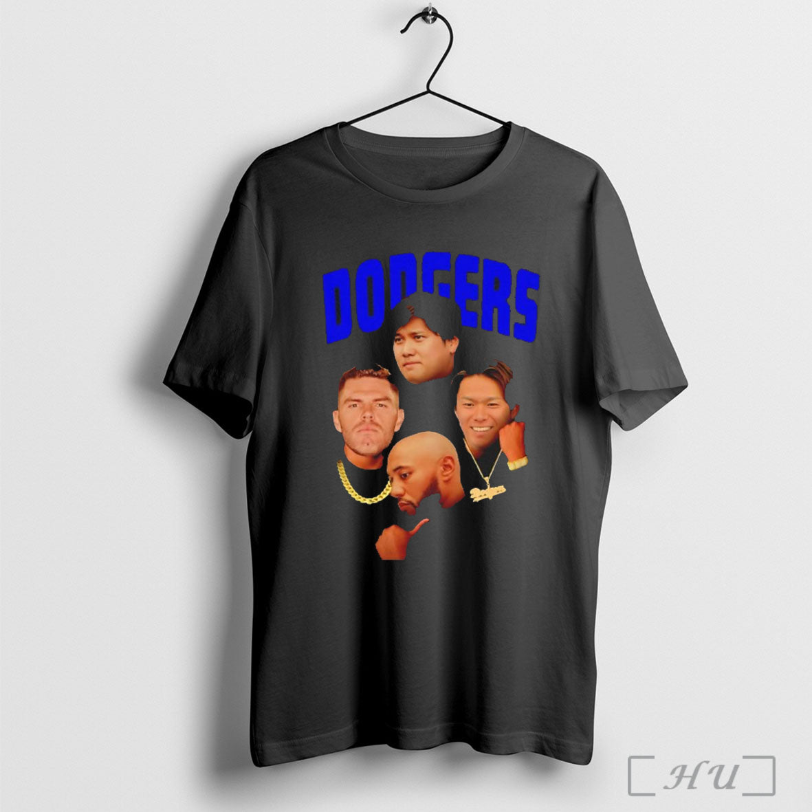 Officials Los Angeles Dodgers Baseball Row Player Collage T Shirt
