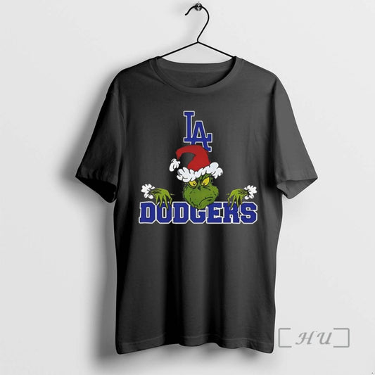 Officials Los Angeles Dodgers Logo Baseball Grinch Christmas - clothing by TeeHivey.com